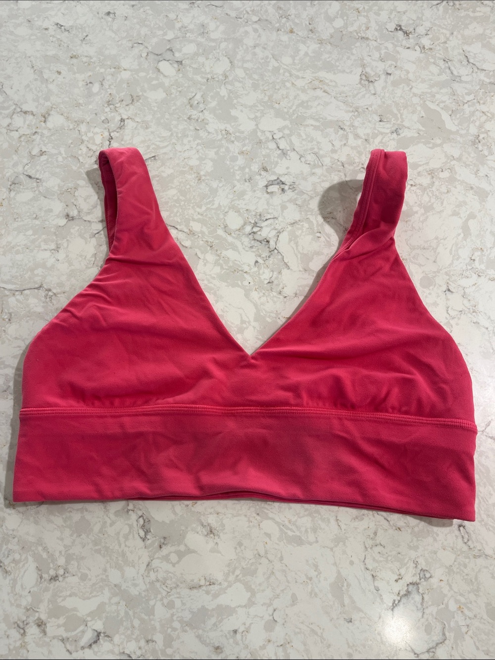 lululemon athletica Seamless V-Neck Bralette in Raspberry